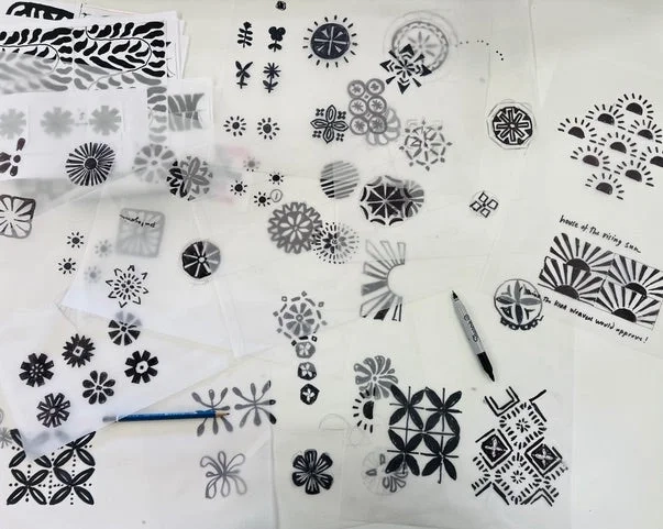 Floor Pillow Cover - Salusalu Print (13)